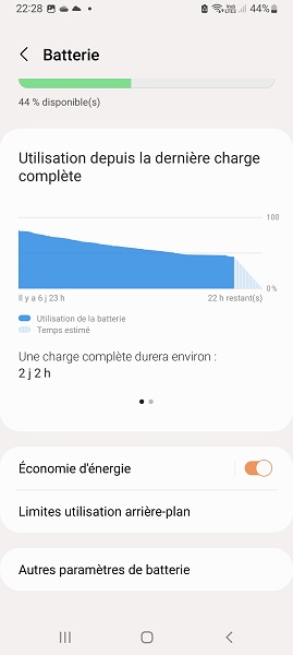 Activer le mode économie d’énergie