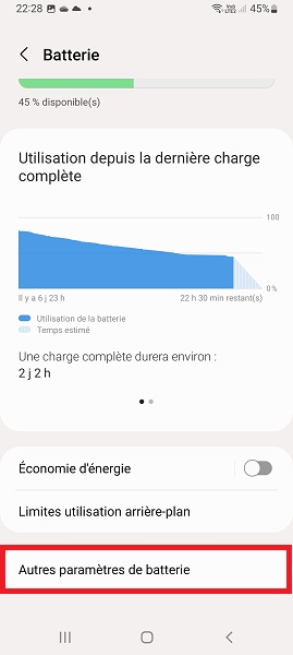 Afficher le pourcentage de batterie
