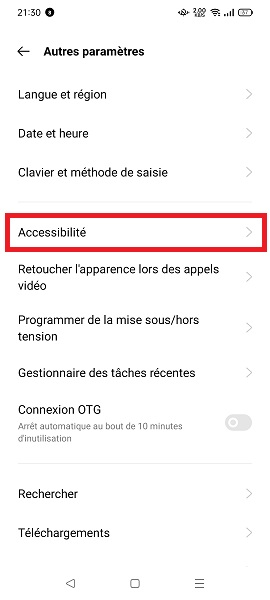 Activer le raccrochage par bouton alimentation sur Oppo