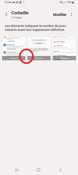 Récupérer depuis Samsung Cloud ou OneDrive