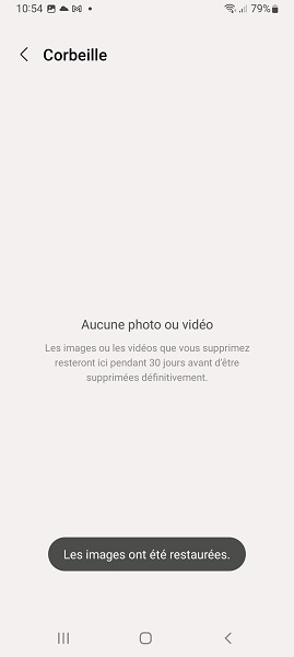 Récupérer depuis Samsung Cloud ou OneDrive