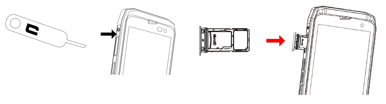 Insérer la carte SIM dans le Crosscall Action X3