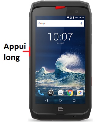 Comment éteindre le Crosscall Action X3 ?
