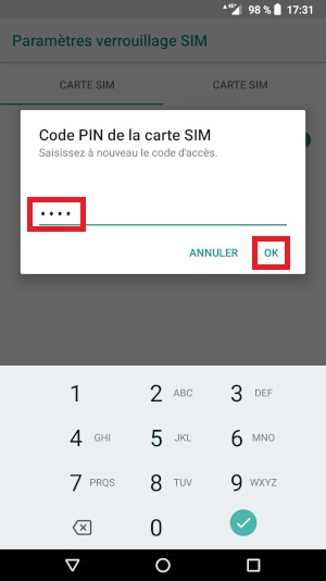 Changer le code PIN sur le Crosscall Trekker X4