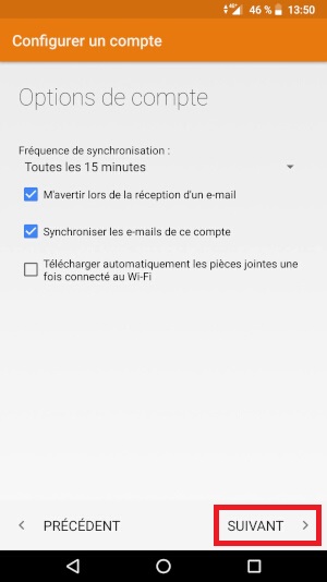 Configuration d’un compte e-mail Crosscall