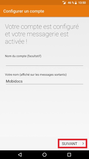 Configuration d’un compte e-mail Crosscall