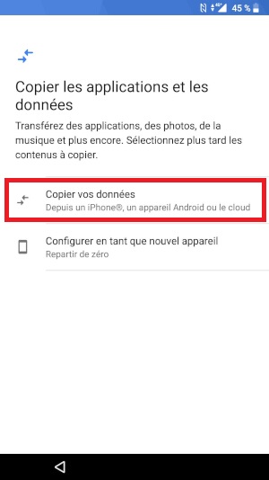 Restaurer les données de son Crosscall