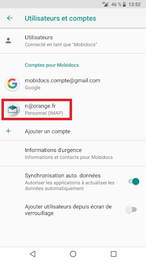 Supprimer un compte e-mail sur son Crosscall