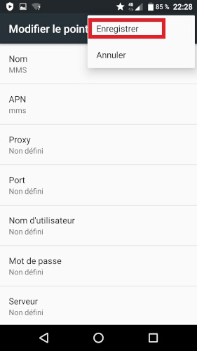 Configurer l’envoi et la réception de MMS