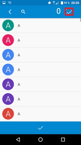 Importer contacts du téléphone vers la SIM.