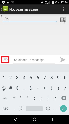 Comment envoyer un MMS avec son Crosscall ?
