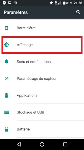 Personnalisation du fond d’écran