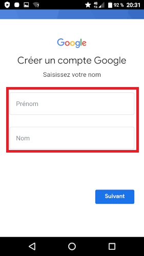 Je n’ai pas d’adresse @gmail.com