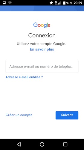Créer ou connecter un compte Google sur son Crosscall Trekker X3.