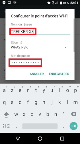 Partage de la connexion internet