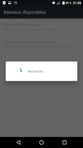 Effectuer une recherche manuelle des réseaux