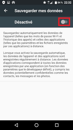 Comment effectuer une sauvegarde du contenu du Crosscall ?