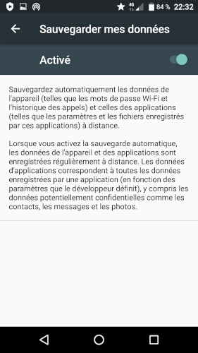 Comment effectuer une sauvegarde du contenu du Crosscall ?
