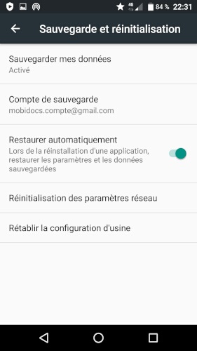 Comment effectuer une sauvegarde du contenu du Crosscall ?