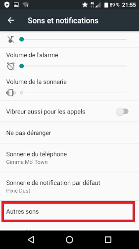 Personnaliser les sons