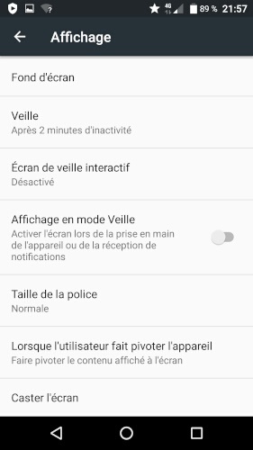Modifier le délai de mise en veille.