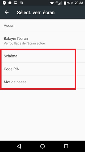 Mettre en place un verrouillage de sécurité
