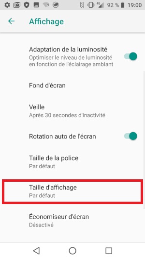 Modifier la police d’écriture et d’affichage
