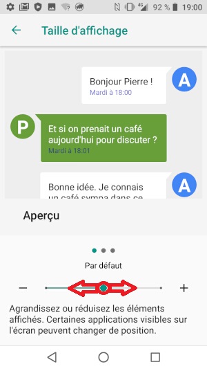 Modifier la police d’écriture et d’affichage