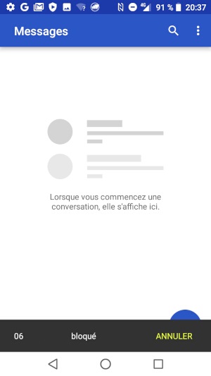 Bloquer les messages d’un correspondant