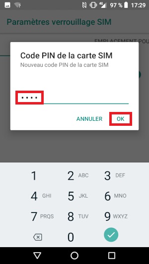 Changer le code PIN sur le Crosscall Core X3