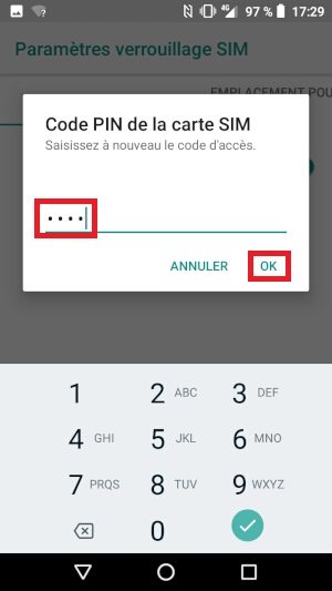 Changer le code PIN sur le Crosscall Core X3