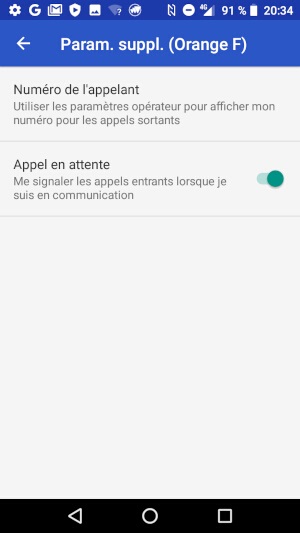 Activer ou désactiver le double-appel