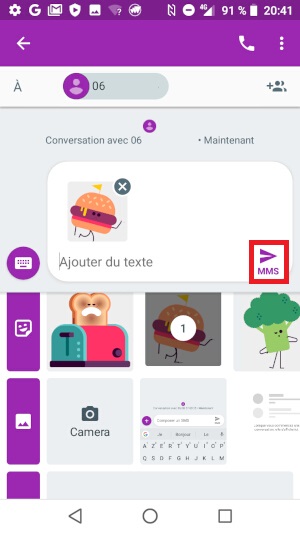 Comment envoyer un MMS avec son Crosscall ?
