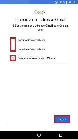 Je n’ai pas d’adresse @gmail.com