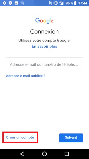 Je n’ai pas d’adresse @gmail.com
