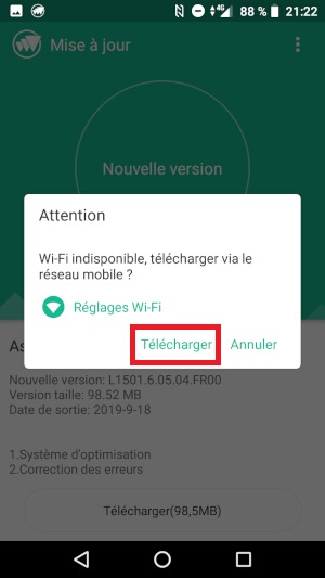 Mettre à jour la version logicielle son Crosscall