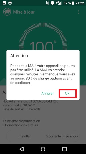 Mettre à jour la version logicielle son Crosscall