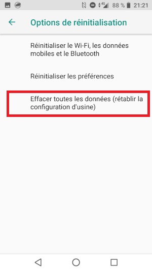Comment réinitialiser son Crosscall aux valeurs d’usine ?