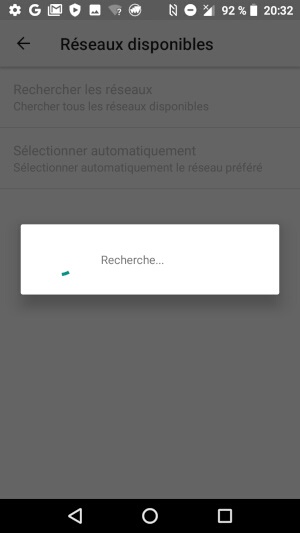 Effectuer une recherche manuelle des réseaux