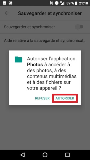 Sauvegarder vos photos et vidéos sur Google Photo.