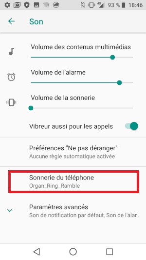Personnalisation de la sonnerie du Crosscall 
