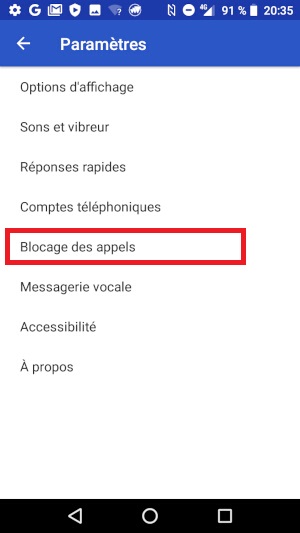 Bloquer un numéro d’un ou plusieurs correspondants