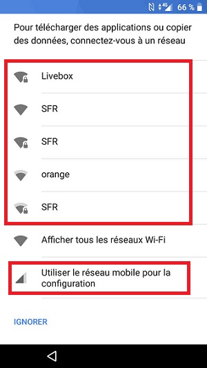Transférer ses données depuis un iPhone