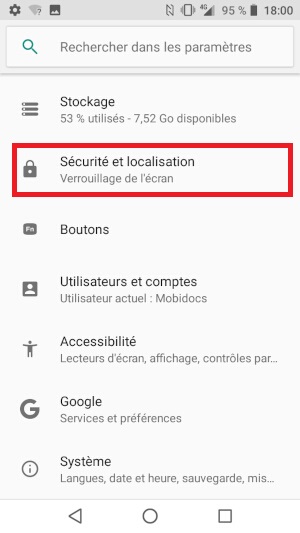 Mettre en place un verrouillage de sécurité