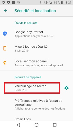 Supprimer le verrouillage sur votre Crosscall