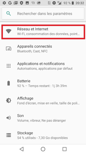 Effectuer une recherche manuelle des réseaux