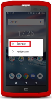 Comment éteindre le Crosscall Core X3 ?