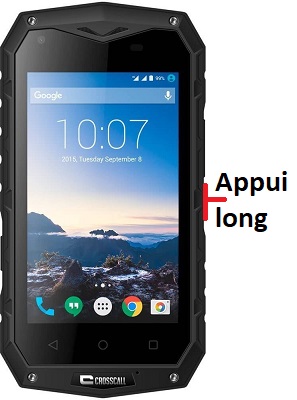 Comment éteindre le Crosscall Odyssey S1 ?