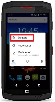 Comment éteindre le Crosscall Trekker X3 ?