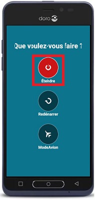 Comment éteindre le Doro 8035 ?
